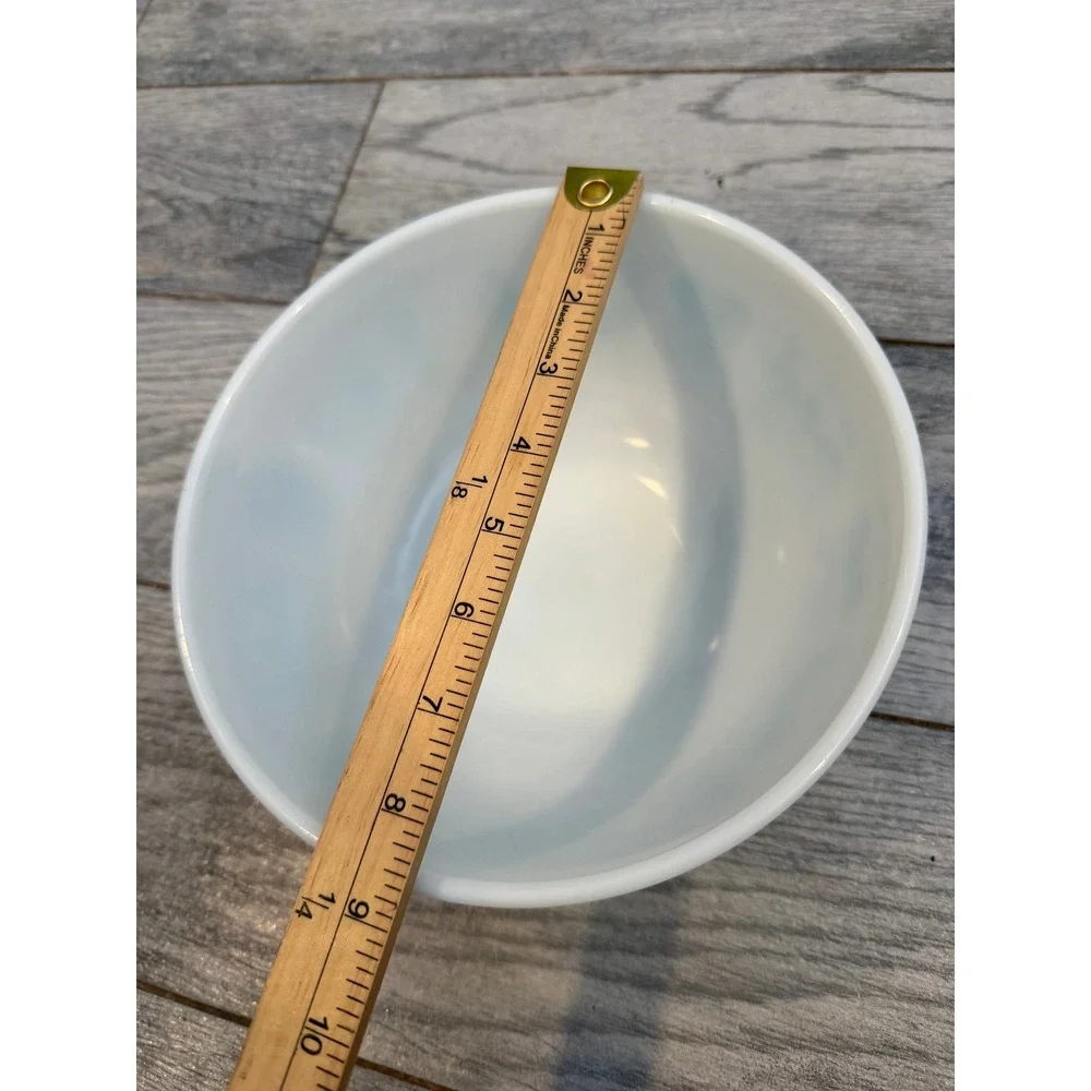 Pyrex Mixing Bowl Butterprint 2.5 Qt Turquoise 403 Amish Vintage Milk Glass #403